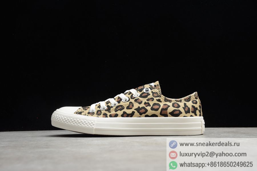 Converse Canvas All STAR Colors OX Low Leopard Print 1CL219 Unisex Skate Shoes